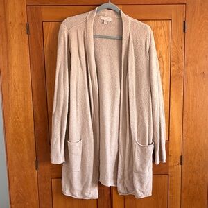 Barefoot Dreams Cozy Cream Open Cardigan